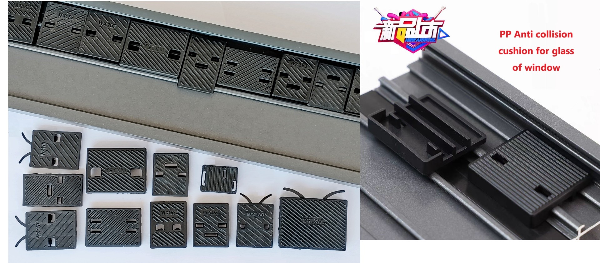 PP Clip-on Glass Spacer