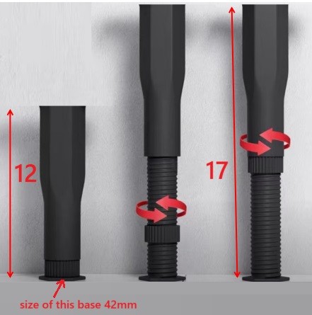 ADJUSTMENT HEIGH PLASTIC STEEL LEG FOR FURNITURES